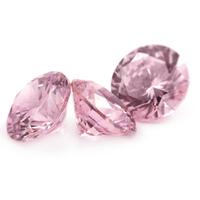 pink zircon crystal
