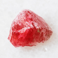 red rhodonite crystal