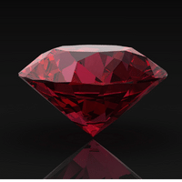 red sapphire crystal