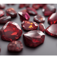 red zircon crystal