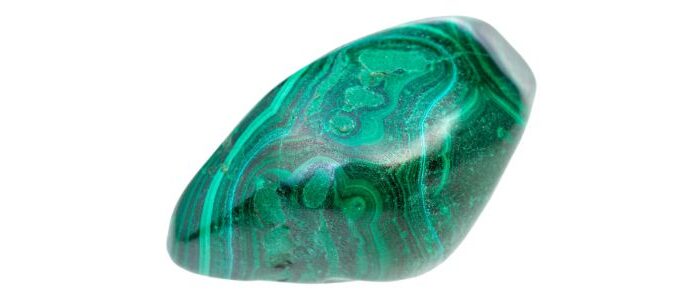 tumbled green malachite crystal