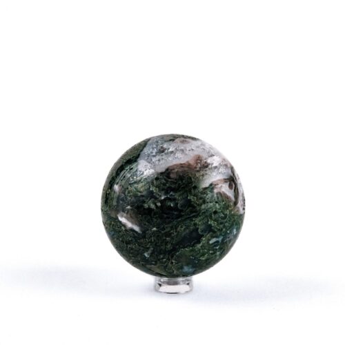 moss agate sphere