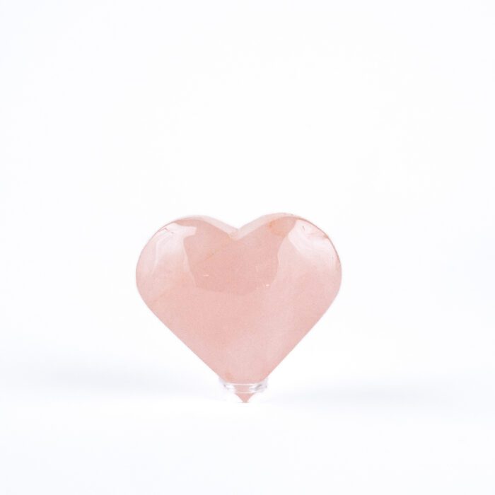 rose quartz heart