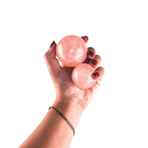 rose quartz spheres